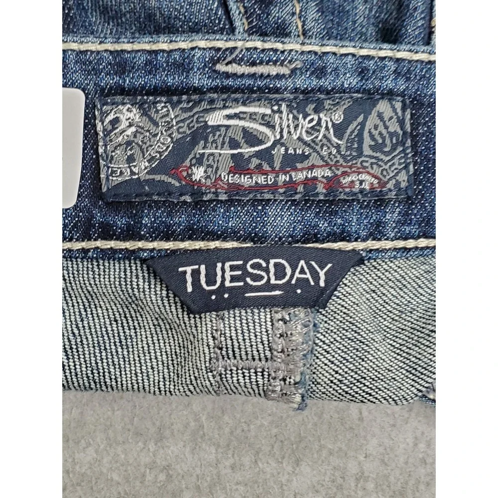 Silver Jeans Co. Women Jeans W29/L35 Blue Denim TUESDAY 35